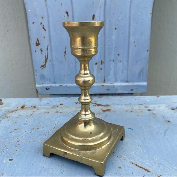 Vintage Brass Candle Stick Holder